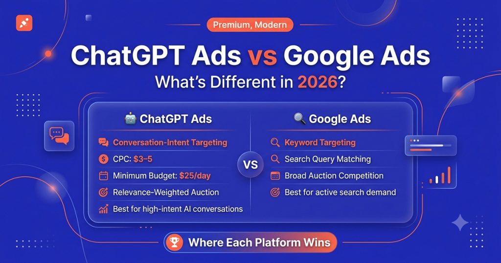 ChatGPT Ads vs Google Ads