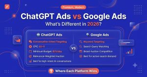 ChatGPT Ads vs Google Ads